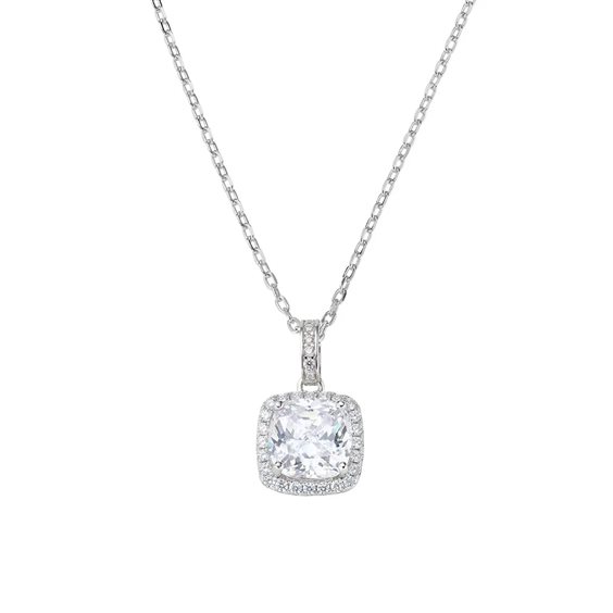 Collier Amen Femme Lady in Argent Zircone CLQUABBBZ - CLQUABBBZ
